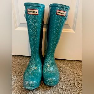 Girls Giant Glitter Hunter Boots